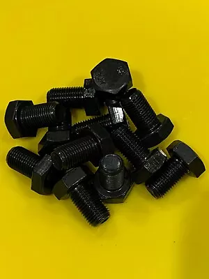 £2.20 • Buy M12 X 1.25p X 20 Grade 10.9 High Tensile Hex Head Fine Pitch Setscrew Bolt Black