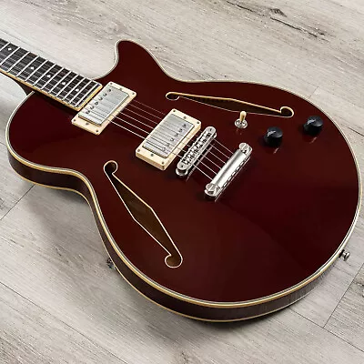 D'Angelico Excel SS Tour Semi-Hollow Guitar Ebony Board Solid Wine (B-STOCK) • $629.99