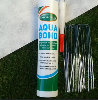 £4.95 • Buy Artificial Grass Glue / Pins /Tape Adhesive Joining Fake Turf AQUA BOND *UK MADE