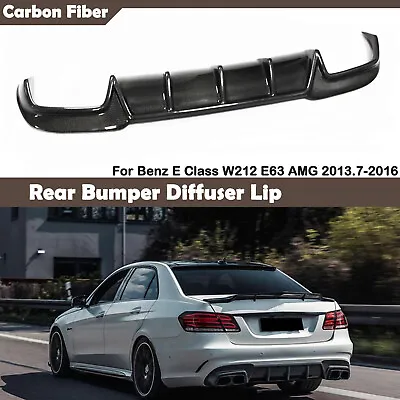 Rear Bumper Diffuser Lip Kit For Mercedes Benz E Class W212 E63 AMG 2013-2016 1X • $277.66