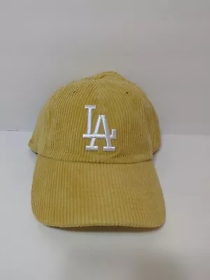 LA Dodgers MLB Baseball Hat Cap 47 Forty Seven Cleanup One Size Corduroy Yellow • $26.99