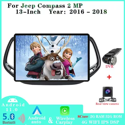 For Jeep Compass 2 MP 2016-2018 Android Car Stereo Radio Touch Screen GPS Navi • $399.99