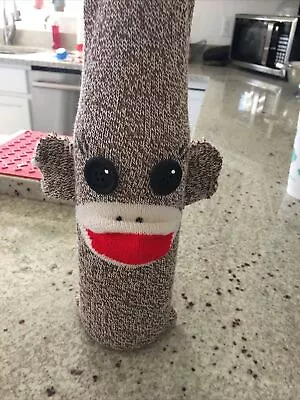 £9.78 • Buy Handmade Sock Monkey Wine Bottle Cover 