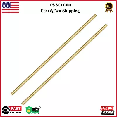 1/4 Inch Brass Round Rod 2PCS Brass Round Rods Lathe Bar Stock 1/4 Inch • $13.89