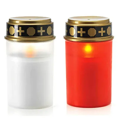 Solar Grave Candle Eternal Lamp Memorial For Cemetery Grave LED Solar Light • £13.55