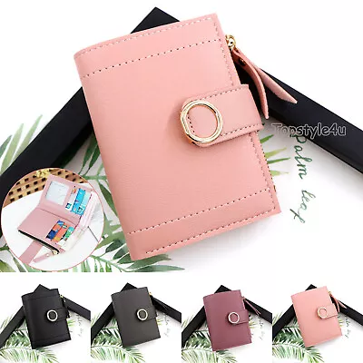 £4.95 • Buy Ladies Short Small Money Purse Wallet Women Leather Folding Coin Card Holder UK