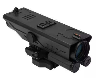 VISM DELTA Scope 4x30mm P4 Illum W/ Fiber Optic Post Quick Release & LED's BLK~ • $99.90