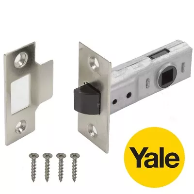 Tubular Latch Polished Chrome Door Handle Mortice Catch Internal Bolt 2.5 /64mm • £6.99