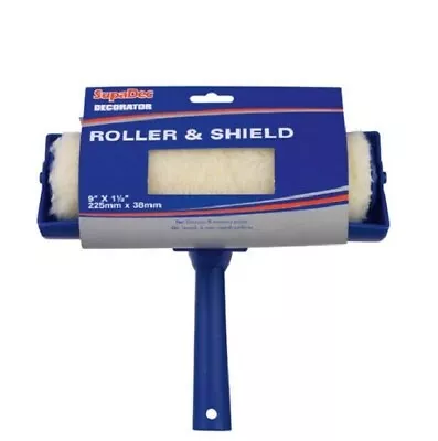 £7.99 • Buy Paint Roller With 9  Shield Guard For Wall Ceiling Emulsion Painting