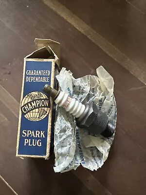 Vintage CHAMPION H-10-J 14mm 13/16” Hex Spark Plug • $8.50