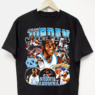 MICHAEL JORDAN T-SHIRT Vtg Rap Tee Kanye West 90s Travis Scott Lil Yachty Drake • $24.65