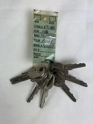 Vintage Set Of Mostly Automotive Keys Lot Of 7 GM • $12.95