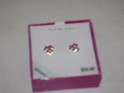 NEW MINNIE MOUSE Girls Kids Earrings Stud Sterling Silver .925 NIB • $49.99