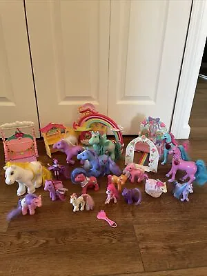 My Little Pony Lot Incl. Chapel Rainbow House Garden Brush 16 Ponies Clean VGUC • $29