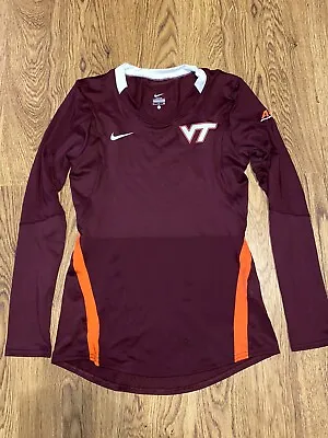 Nike Virginia Tech Hokies Womens Team Issued Volleyball Jersey Small • $13.99