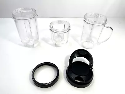 Magic Bullet Blender 16 Oz Cup With Handle 16 Oz Cup Flip Top Lid Comfort Ring + • $14.99