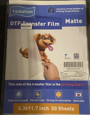 DTF Transfer Film Matte Finish A4 Pack Of 50 Sheets T-shirt Printing Paper • £17.99