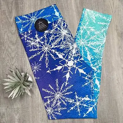 Ombre Blue Purple Snowflake Leggings OS TC TC2 • $27.20