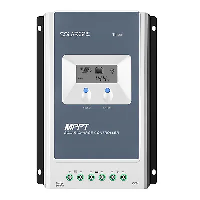 20A 10A Epever MPPT Solar Charge Controller 12V/24V Battery Regulator Max PV 60V • $48.50