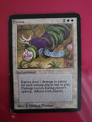 Mtg 9 - Karma - Alpha - Excellent - Magic The Gathering • $40