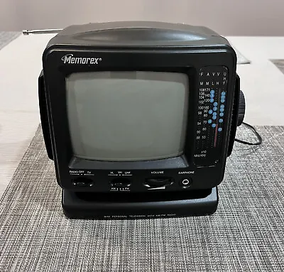 Memorex 5.5 Inch Black & White TV Plus AM/FM Radio Model MT0500 Tested/Working • $29.56