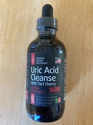 $14.99 • Buy Wellmatics Uric Acid Cleanse W Tart Cherry Extra Strength 1400mg 4oz Liquid
