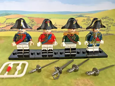 Napoleonic Mini Figures. Generals: Prussian British Russian French. • £8.99