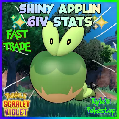 ✨ 6iv Shiny Applin ✨ Pokemon Scarlet & Violet Ev'd Or Non-shiny • $2.99