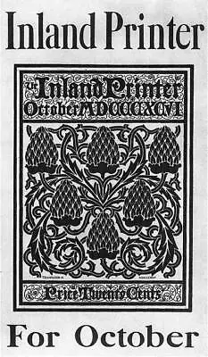 Photo:AdvertisementInland Printer For October1896 • $9.99