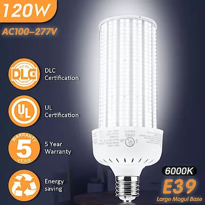 120W LED Corn Light Bulb E39 Mogul Base Industrial Commercial Lighting 6000K UL • $55.50