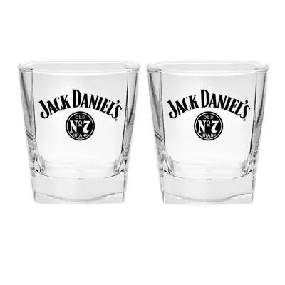 Jack Daniels Old No.7 Set Of 2 Spirit Glasses Man Cave Bar Fathers Day Gift • $29.95