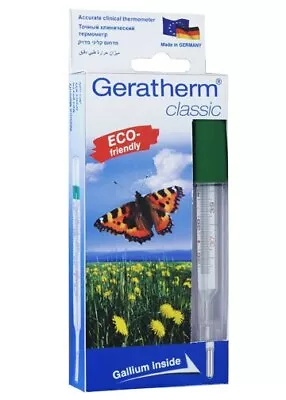 Galinstan Thermometer Ecological Mercury-Free 100% Hygienic Antiallergic Precise • $8.60