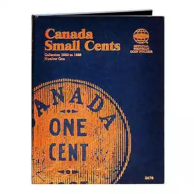 Whitman Blue Coin Folder 2479 #1 Canada Small Cents 1920 - 1988  Album / Book • $4.39