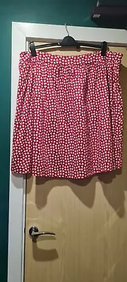 Torrid Skirt Disney Minnie Mouse Lined Tulle Cotton Blend Red White Plus Size 24 • $31.13