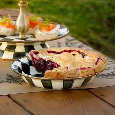 Courtly Check Pie Plate • $80