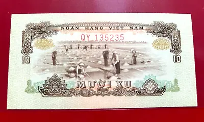 1966 Ten Dong Vietnam Banknote Uncirculated • $8.95