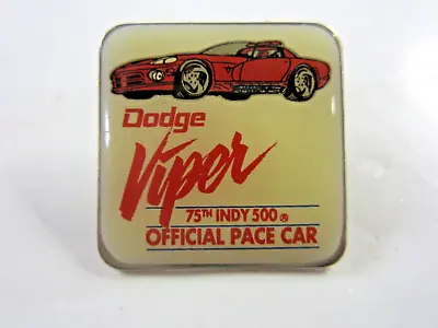 Indy 500 75th Original 1991 Dodge Viper Official Pace Car Collector Pin • $12.50