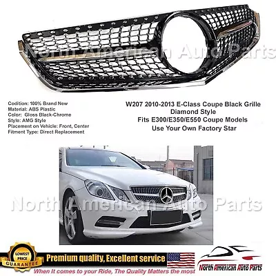 E550 E350 E-Class Coupe Diamond Black Grille 2010 2011 2012 2013 AMG Look Style • $129