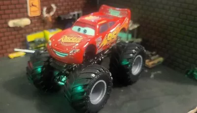 Custom 1/64 Scale Hot Wheels Monster Jam Truck Disney Cars Lightning Mcqueen • $50