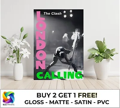 £14 • Buy London Calling The Clash Music Large Poster Art Print Gift Multiple Sizes