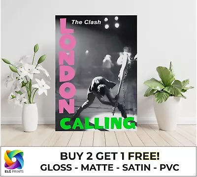 London Calling The Clash Music Large Poster Art Print Gift Multiple Sizes • £9