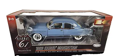 BE Highway 61 50436 1953 Kaiser Manhattan Blue  New 1/18 Scale • $174.95