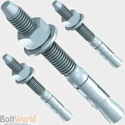 M16 X 150mm THROUGH ANCHOR WALL BOLTS BRICK MASONRY CONCRETE THROUGHBOLTS • £185.79