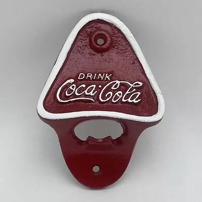 Coca Cola Bottle Top Opener Wall Mounted Vintage Antique Style Cast Iron Painted • £7.84