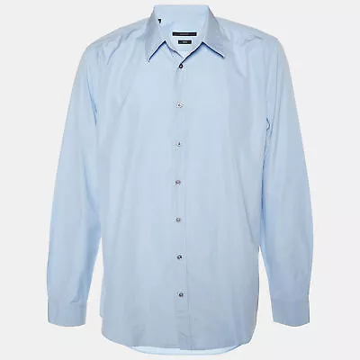 Gucci Blue Cotton Classic Fit Shirt 4XL • $127.05