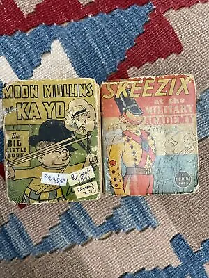 1938 LOT Of 2 Vintage Better Little Books Kayo Moon Mullins SKEEZIX Vintage Mini • $10