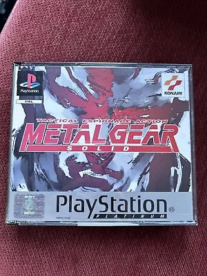 Metal Gear Solid - Platinum (Sony PlayStation 1 2000) WITH MANUAL • £0.99