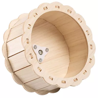  Pet Treadmill Wooden Guinea Pig Wheel Chinchilla Silent Hedgehog • £12.09