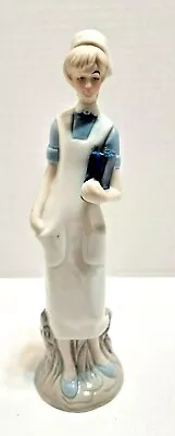 Porcelain Urform Nurse IN PASTEL COLORS SHE MADE BY BRINNCO MADE TAIWAN CR 1O397 • £24.08