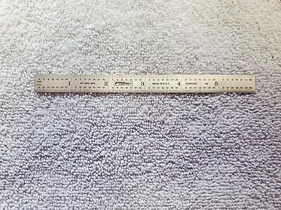 Fowler Vintage Steel Machinist Rulers  6” Used Looks New With Sleeve  • $10.99